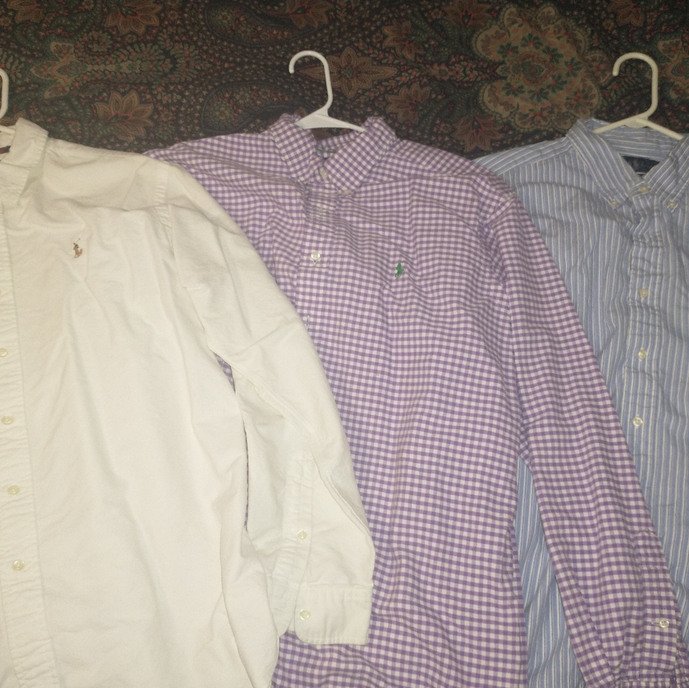 Mens Polo Button Up Shirts
